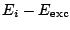 $E_i - E_{\rm exc}$